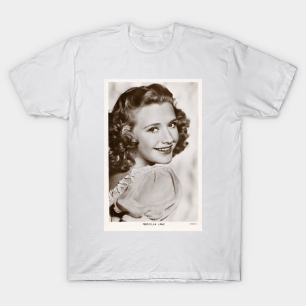 Actress Priscilla Lane T-Shirt by NEILBAYLIS